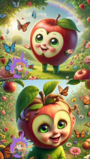 Manzana Inmadura y manzana madura Manzana Inmadura y manzana madura